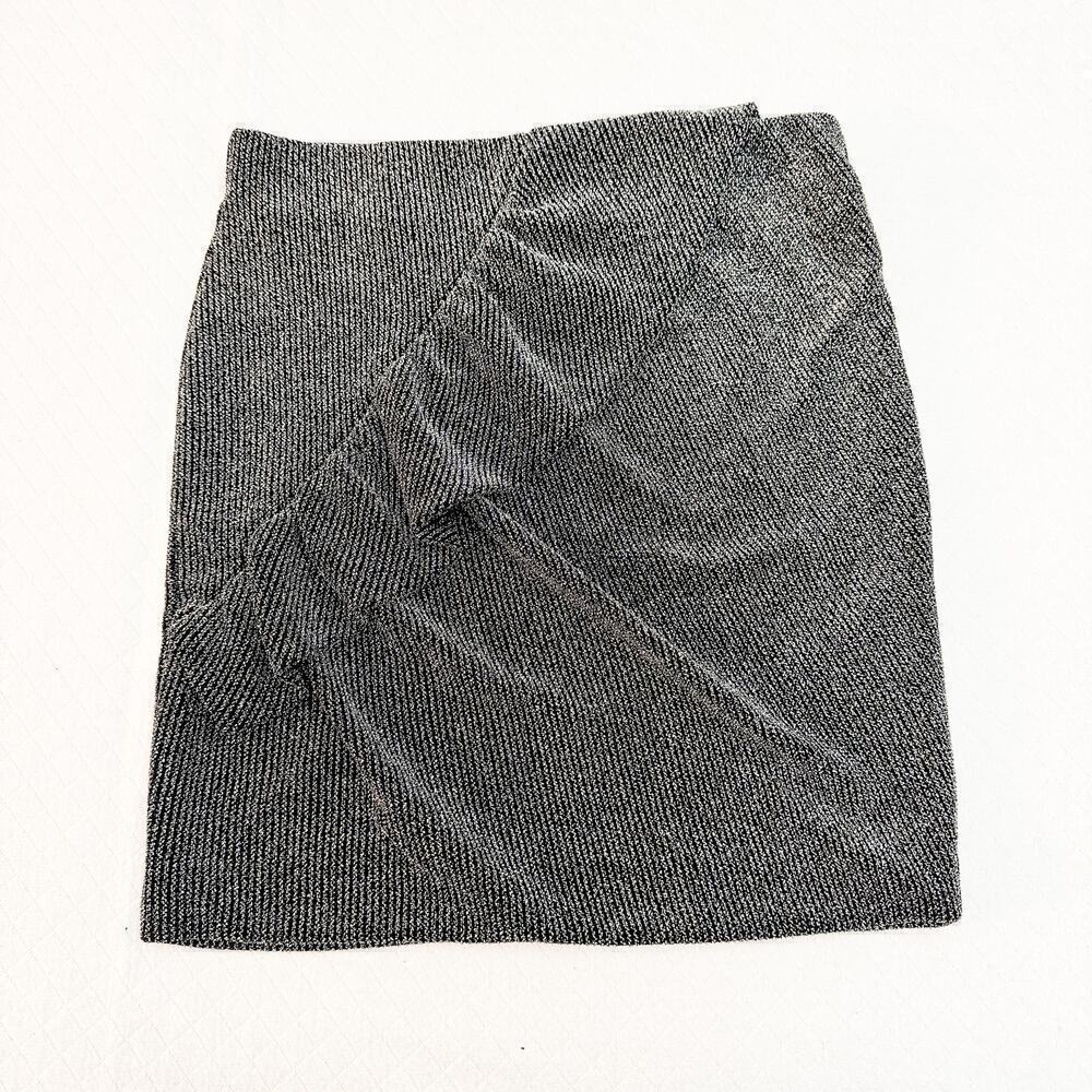 IRO Metallic Stretch Lisko Ruffle Mini Skirt Metallic Size 38